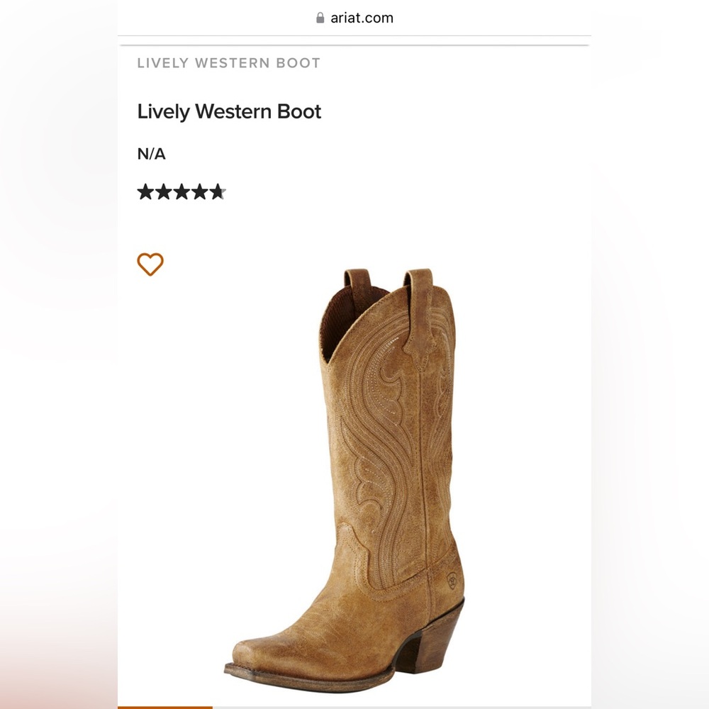 Beautiful Tan Ariat Lively Boots